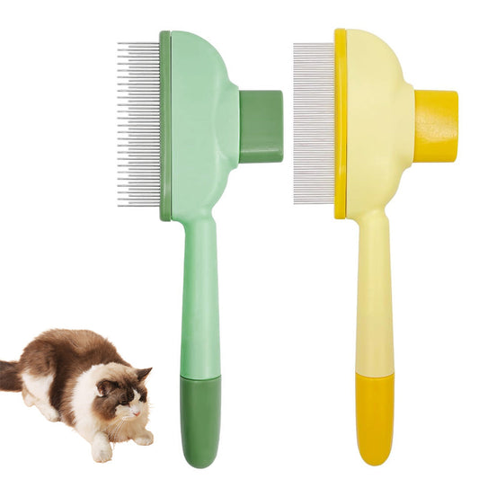 2Pcs Set Flea Combs for Cats Dogs Pet Grooming Brush for Hair Shedding