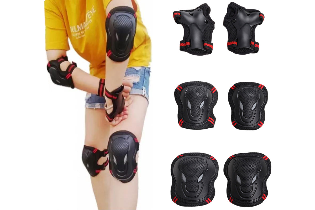 Guard Knee Elbow Wrist Protector Pads Set for Roller Skating Skateboard