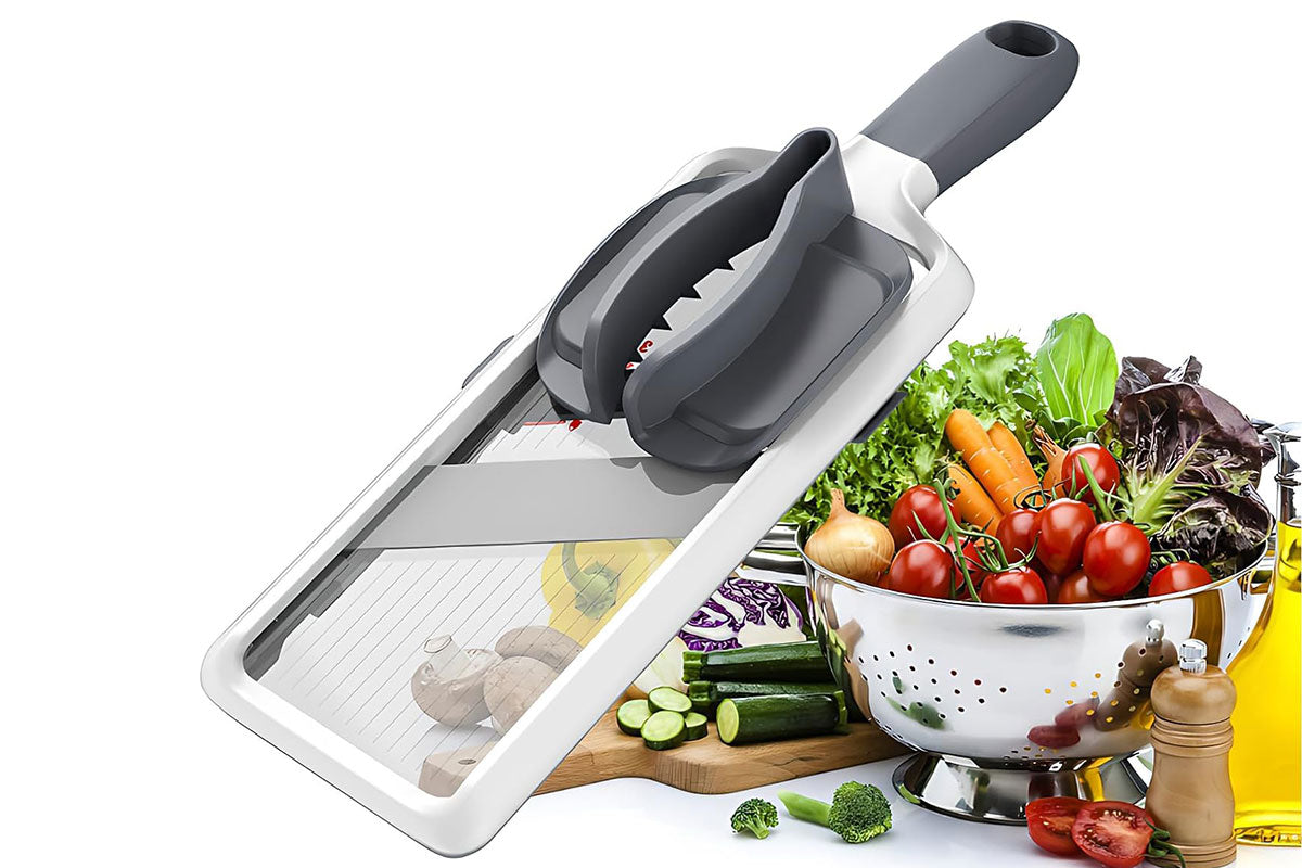 Multi-Handheld Mandoline Slicer 3 Modes Adjustable Thickness Safe Food Slicer