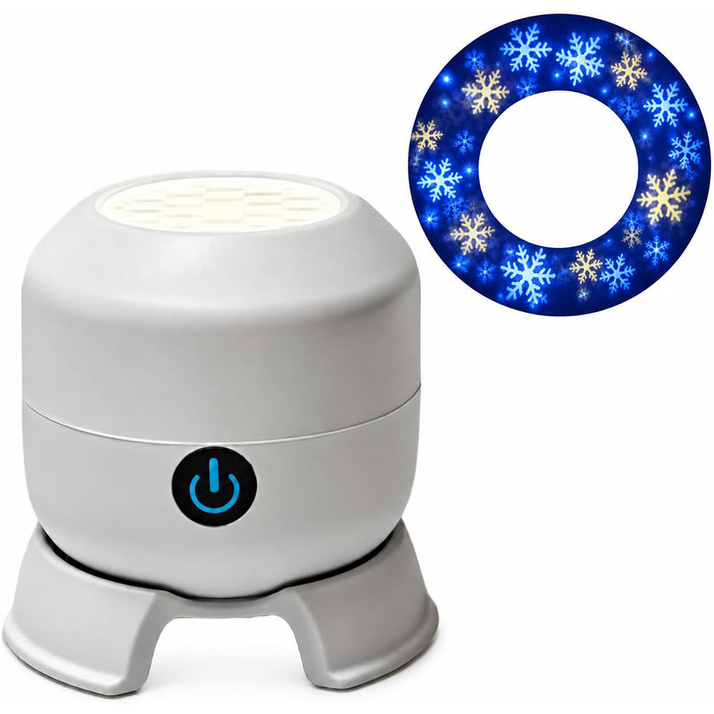 Christmas Projector Night Light USB Rotating Projection Lamp Snowflake