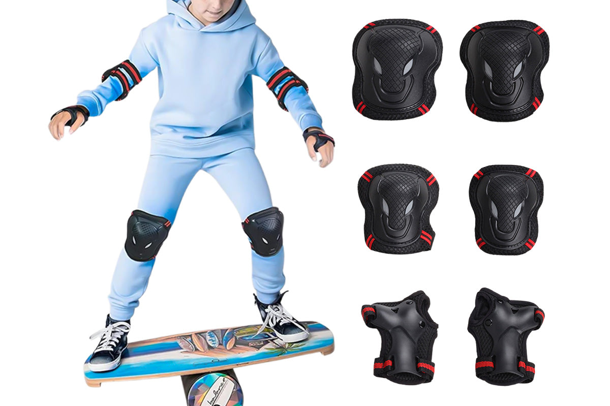 Guard Knee Elbow Wrist Protector Pads Set for Roller Skating Skateboard