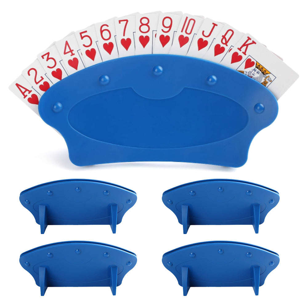 4Pcs Hands-Free Playing Card Holders for Bridge Canasta UNO Card