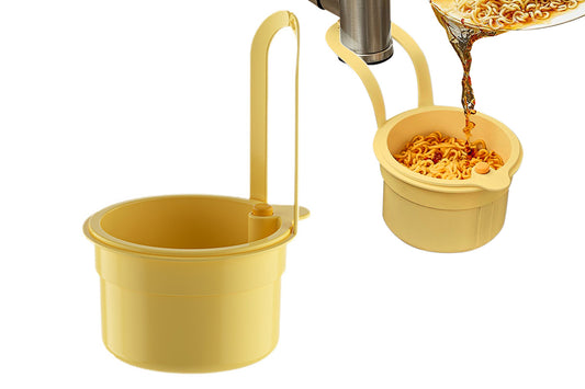 Sink Strainer Basket Faucet Hanging Kitchen Sink Stopper for Fruit Vegetable-Yellow