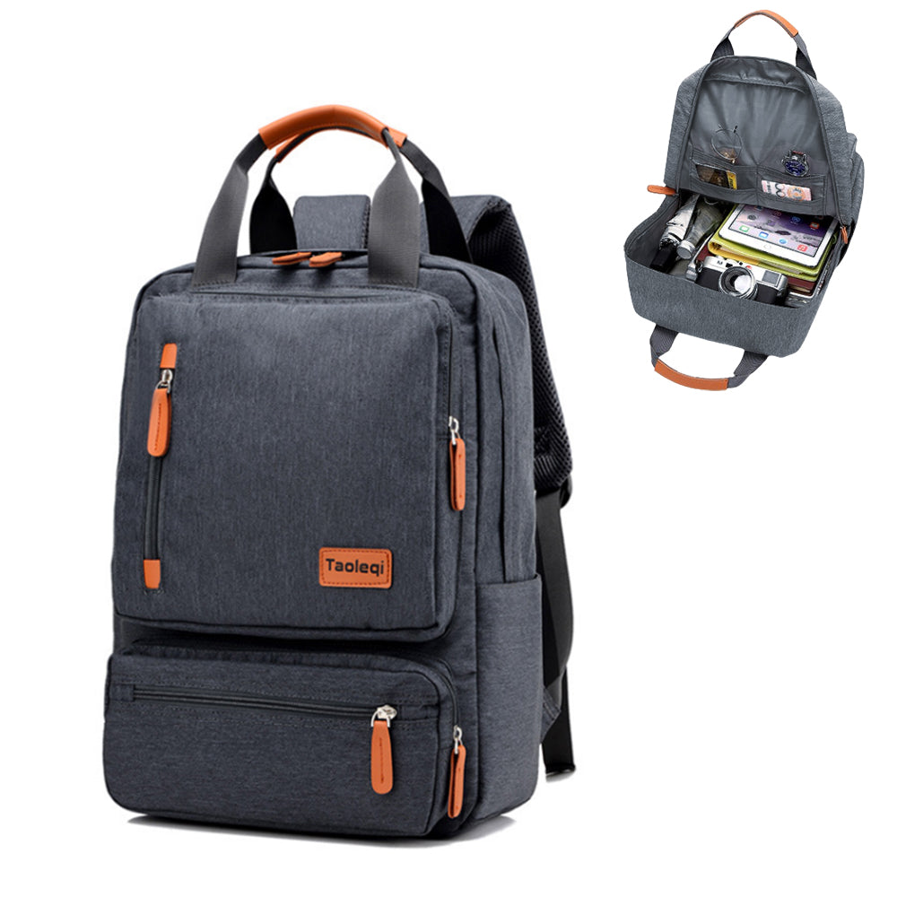 Laptop Backpack Shoulder Bag for Travel School Business Work School Dark Gray