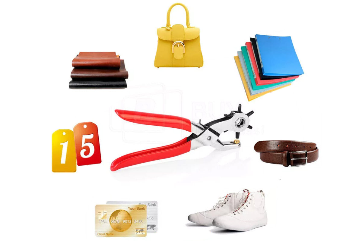 2mm to 4.5mm Hole Punch Leather Hole Puncher For Belts Watch Bands Shoes Fabric Craft Hand Tool