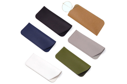 6Pcs Leather Soft Glasses Cases Sunglasses Reading Glasses Case