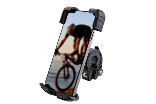 Aluminum Alloy 360-Degree Rotating Bike & Motorcycle Phone Holder for 4.7-6.8 Inch Smartphones