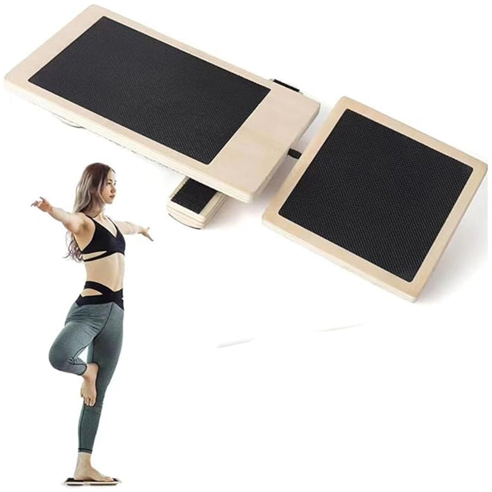 Ankle Balance Training Board Foot Strengthener Trainer Wooden Stability Exercises Pad