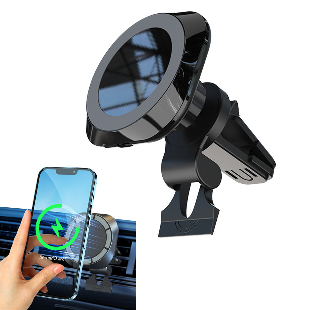 15W Magnetic Charger Car Air Vent Phone Holder for iPhone 15/14/13/12 Series