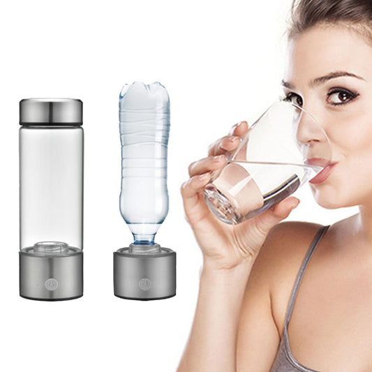 Dual Use 450ml Hydrogen-rich Water Ionizer Generator Bottle Cup USB Portable Mug