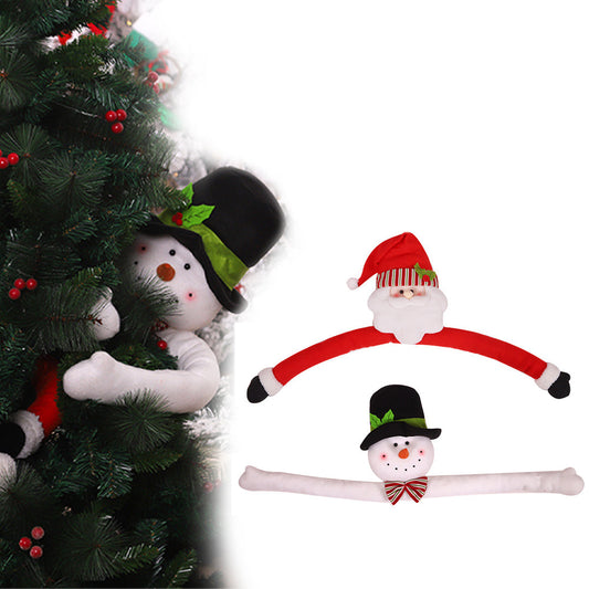 2Pcs Cute Hugs The Xmas Tree Doll Christmas Tree Ornament Xmas Party Decor