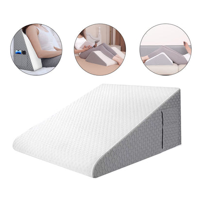 Bed Wedge Pillow Triangle Bed Pillow Jacquard Sleeping Rest Pillow