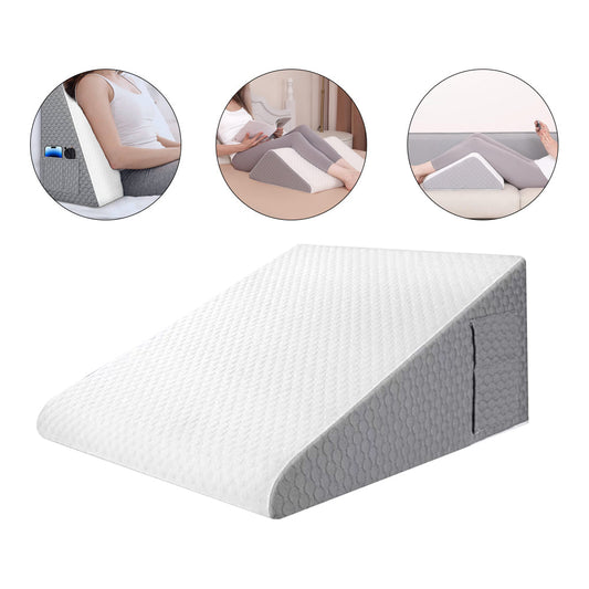 Bed Wedge Pillow Triangle Bed Pillow Jacquard Sleeping Rest Pillow