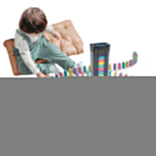Automatic Domino Laying Train Set with 80Pcs Domino Blocks Pink