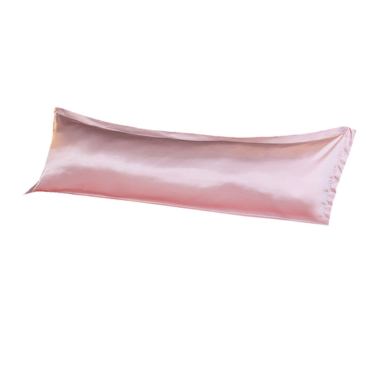 Satin Cooling & Silky Long Double Pillow Cover - Pink
