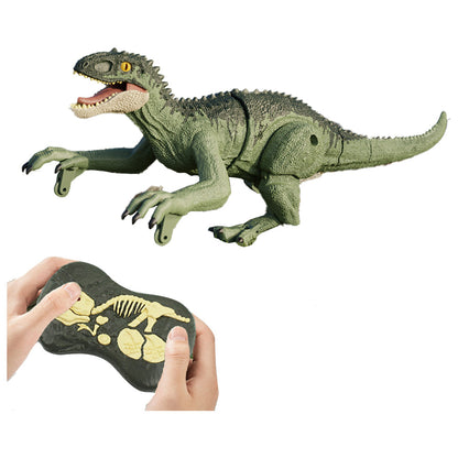 2.4Ghz Remote Control Dinosaur Toy Kids Electric RC Walking Toy Dark Green Indominus Rex