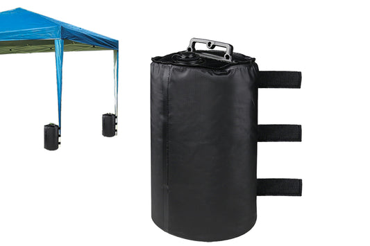 Heavy Duty Portable Canopy Water Weights Bag Windproof for Pop up Canopy, Tent, Gazebo-Black