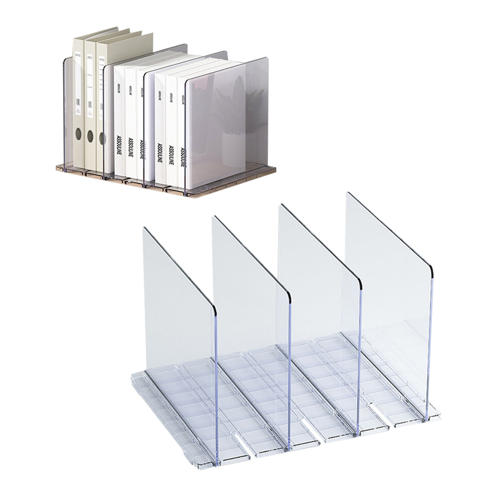 Adjustable Closet Shelf Dividers Transparent Shelf Dividers for Handbags Purse Clothes Books