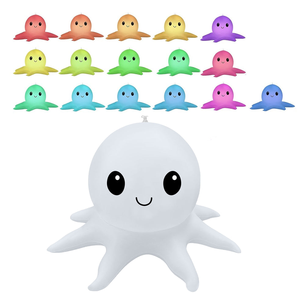 Solar Octopus Floating Pool Lights Inflatable Color Changing Lights Xmas Party Decor