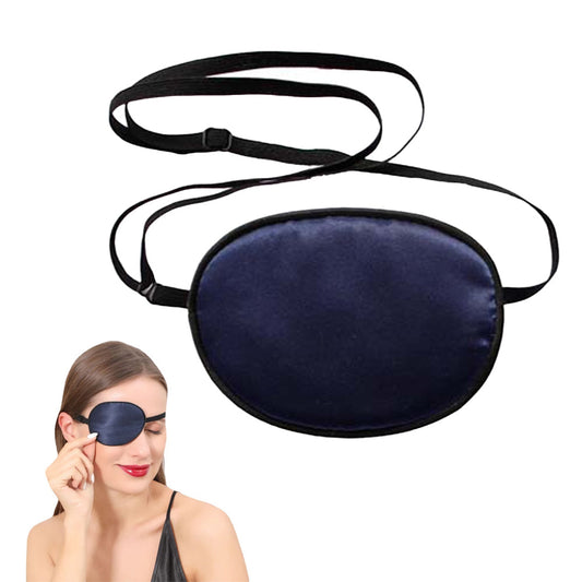 Mulberry Silk Eye Patch for Adults Eye Mask Navy Blue