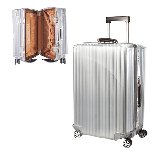 Transparent Luggage Cover with Zipper Waterproof Suitcase Protector Cover