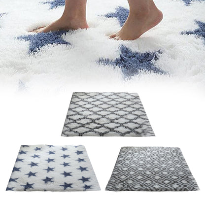 Area Rugs Fluffy Fuzzy Soft Plush Bedside Rug for Bedroom Living Room-Style 1