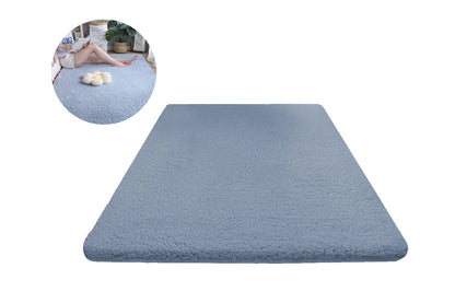 Soft Modern Indoor Large Shaggy Rug for Livingroom Bedroom Dorm Kids Room Home Decorative-Blue