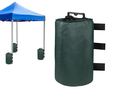 Heavy Duty Portable Canopy Water Weights Bag Windproof for Pop up Canopy, Tent, Gazebo-Green