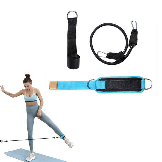 3Pcs Ankle Resistance Band Set Leg Training Resistance Band Fitness Training Equipment Blue