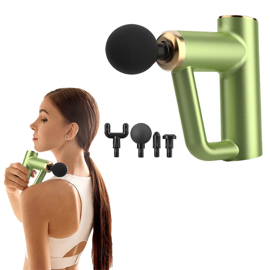 Muscle Massager Muscle Relaxing Massager with 4 Massage Heads Green