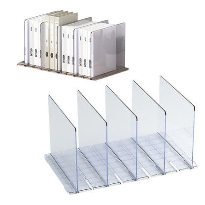 Adjustable Closet Shelf Dividers Transparent Shelf Dividers for Handbags Purse Clothes Books