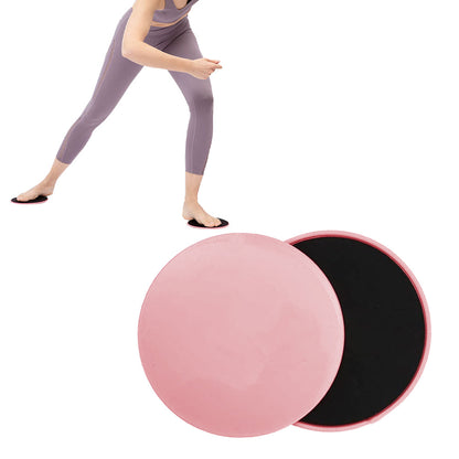 2Pcs Gym Training Fitness Exercise Glider Slide Discs Core Slider Workout Pink