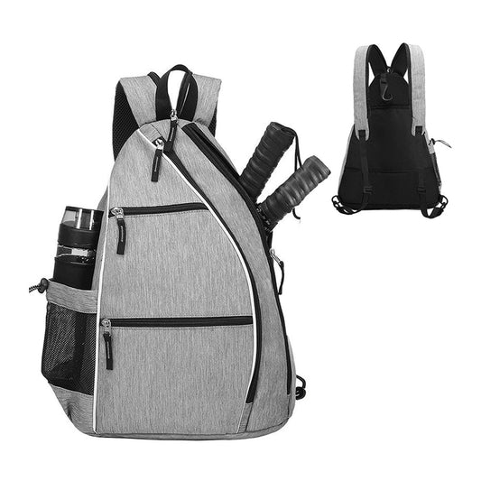 Pickleball Bag Pack Reversible Backpack Travel Sports Sling Bag Grey
