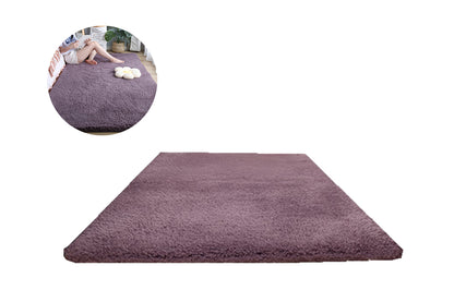 Soft Modern Indoor Large Shaggy Rug for Livingroom Bedroom Dorm Kids Room Home Decorative-Purple