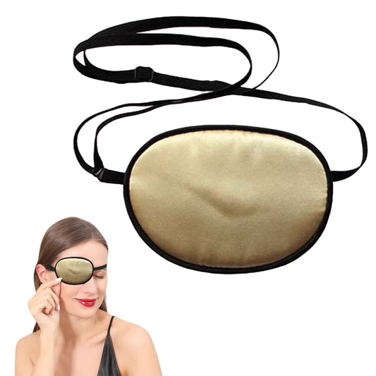 Mulberry Silk Eye Patch for Single Eye Mask Champagne