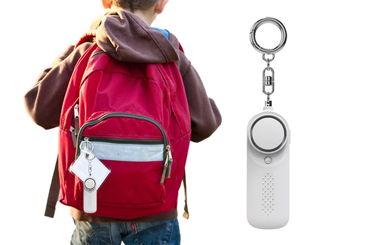 Self Defense Alarm Keychain - White