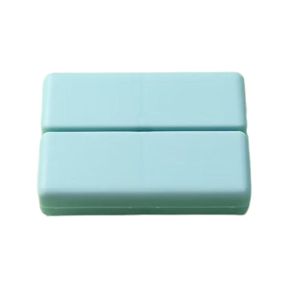 7-Compartment Folding Pill Case Portable Travel Daily Pill Organizer Blue