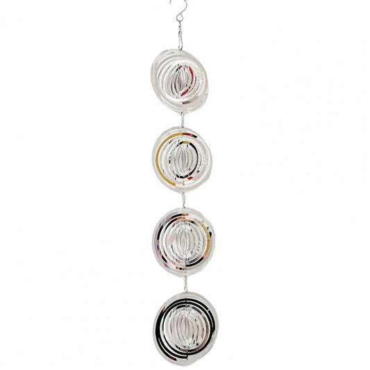 Reflective Hanging Bird Deterrent Rotating Wind Spinner Bird Scare Device Outdoor Decor Style 1