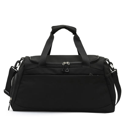 Gym Duffle Bag Travel Weekender Bag with Shoe Compartment Black