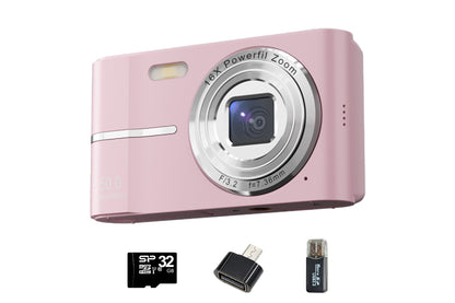 4K Digital Video Camera with 32GB Memory Card Pink