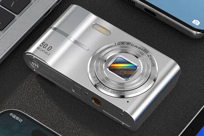 4K Digital Video Camera with 32GB Memory Card Silver