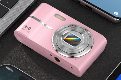 4K Digital Video Camera with 32GB Memory Card Pink