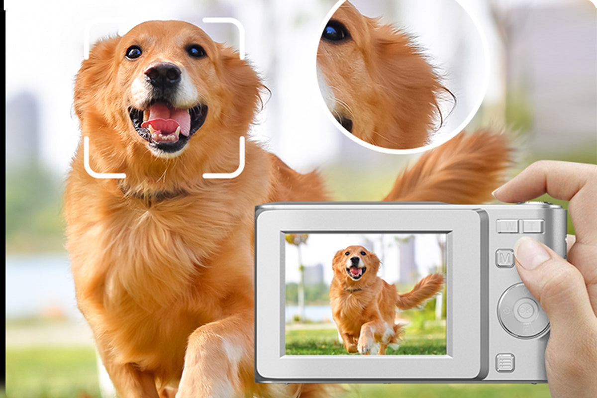 4K Digital Video Camera with 32GB Memory Card Silver