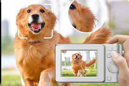 4K Digital Video Camera with 32GB Memory Card Silver