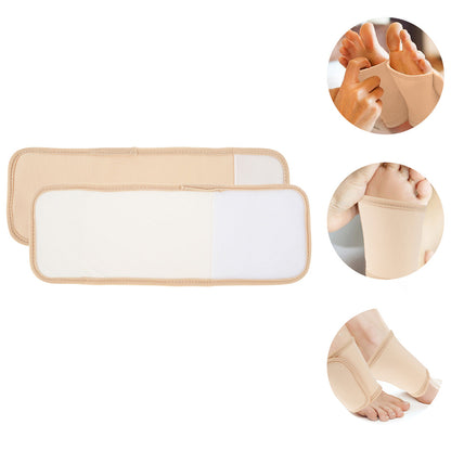 Pair of Foot Castor Oil Wrap Pack Reusable Washable Adjustable Leakproof Castor Oil Ankle Pack Wrap Khaki