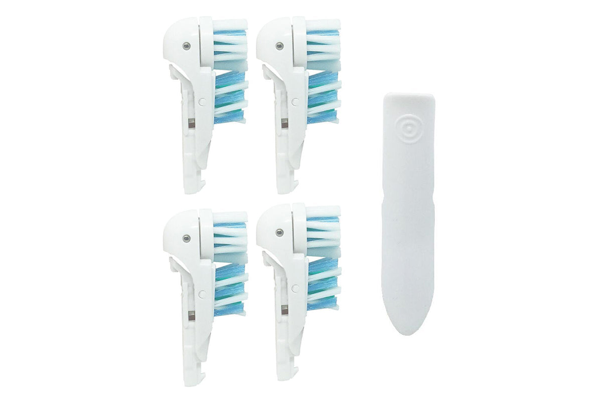 Pack of 4 Electric Toothbrush Replacement Heads Compatible with Oral-B