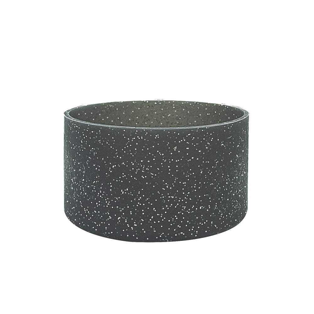 Silicone Protective Sleeve Compatible with Stanley Tumbler 12-24oz Bling Anti-Slip Cover Black