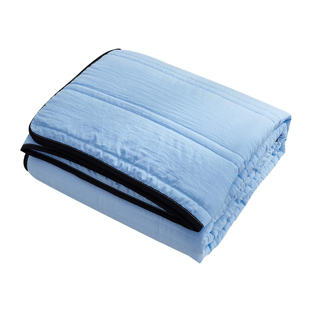 Summer Blankets Air Condition Comfort Lightweight Thin Quilt Blue