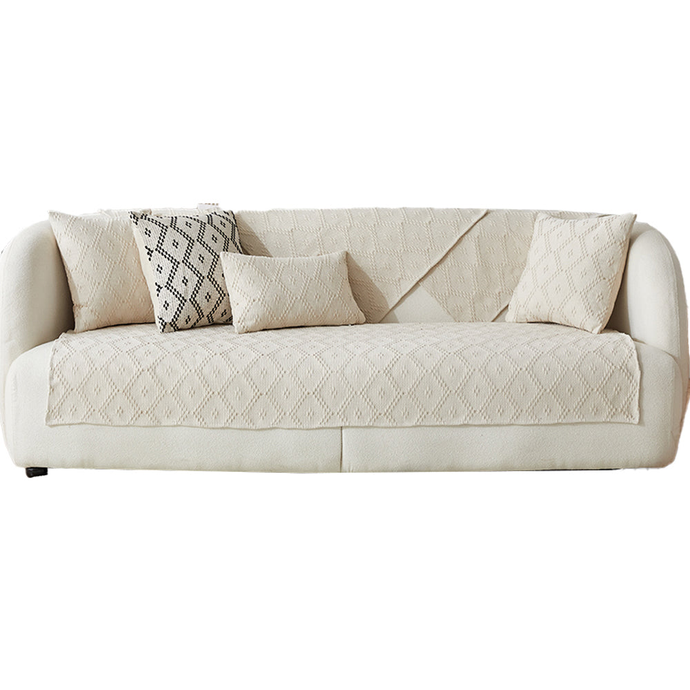 Cotton Linen Sofa Slipcover Sofa Towel Cover Furniture Protector -Beige