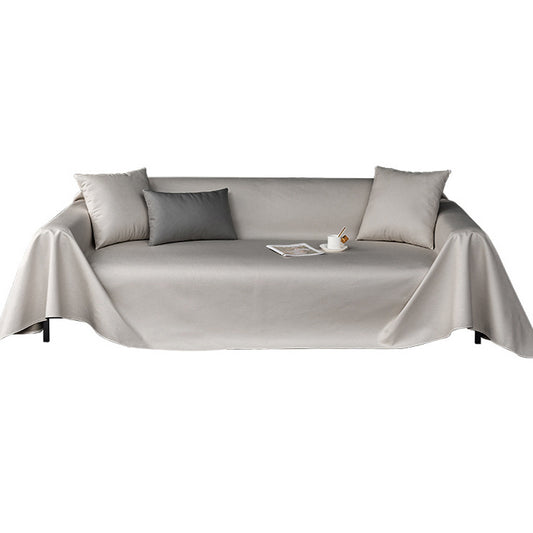 Faux Pu Leather Sofa Cover Waterproof Non-Slip Sectional Couch Cover Sofa Slipcover -Grey